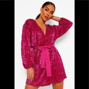Pink Sequin Dress